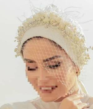 کلاه حجاب عروس جذاب