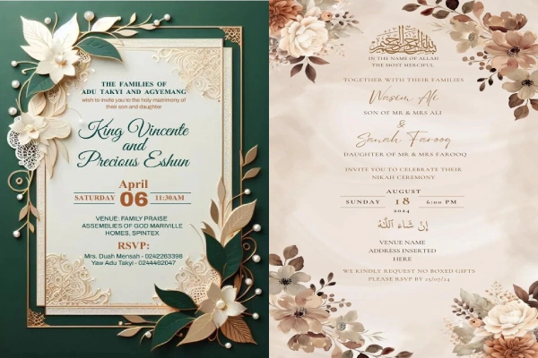 wedding invitation card